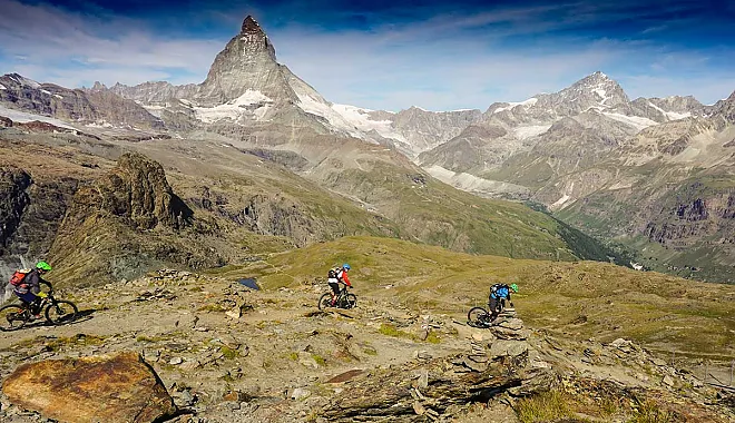 Mountainbike Freeride Tour: Gornergrad - Blauherd - Europatrail