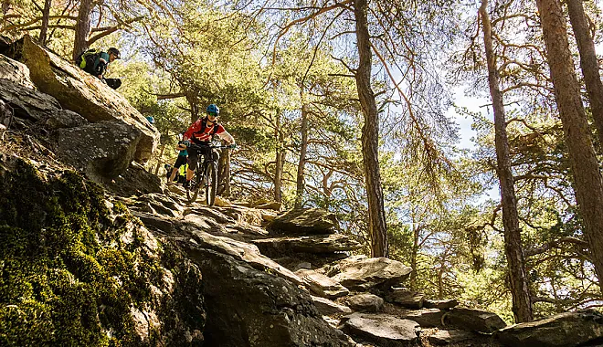 Mountainbike Freeride Tour: Tschilli Freeride Trail