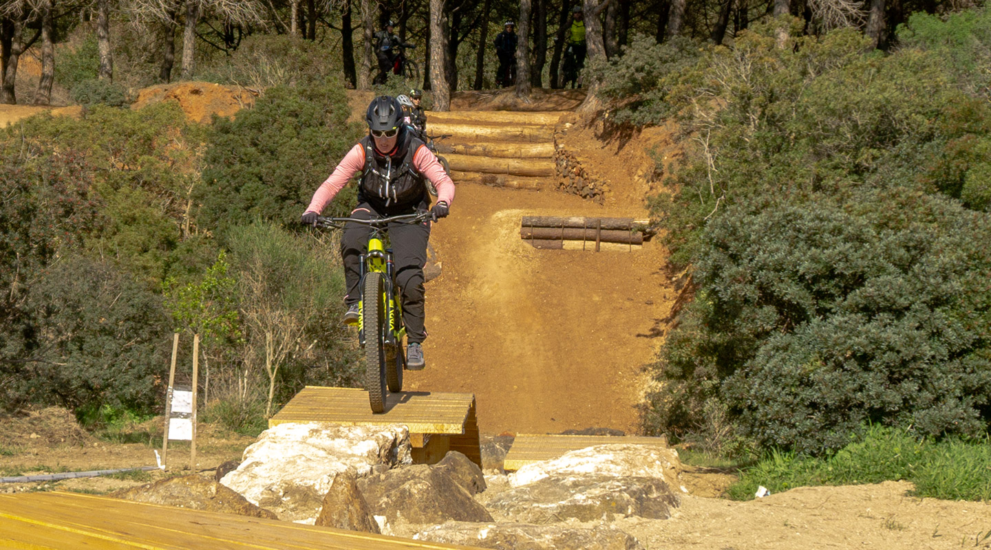 Jumps im Bikepark Elba