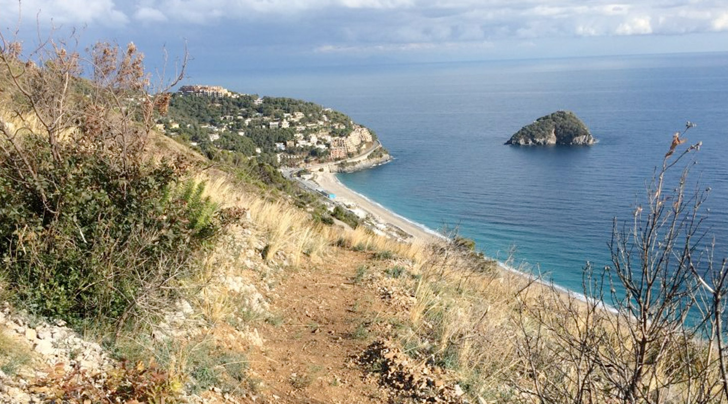 Blick auf die ligurische Küste