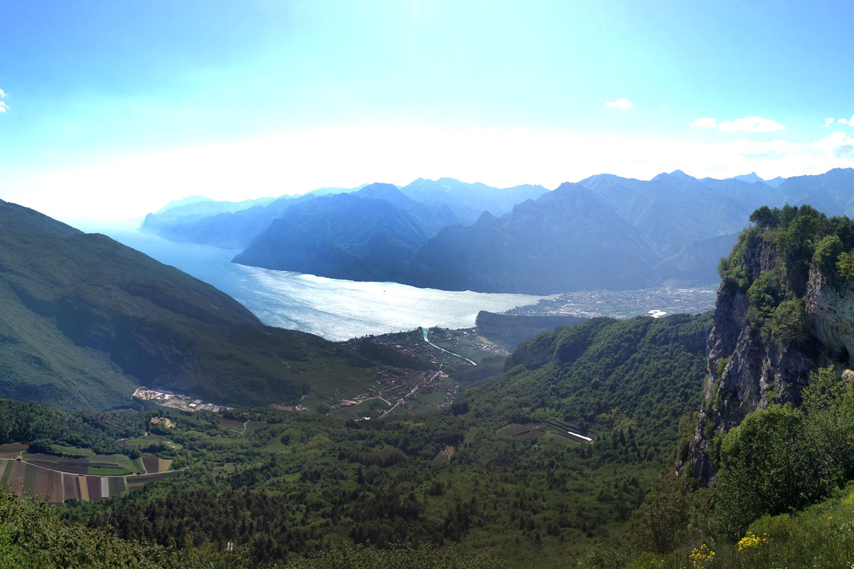 Blick an den Lago Mountainbike