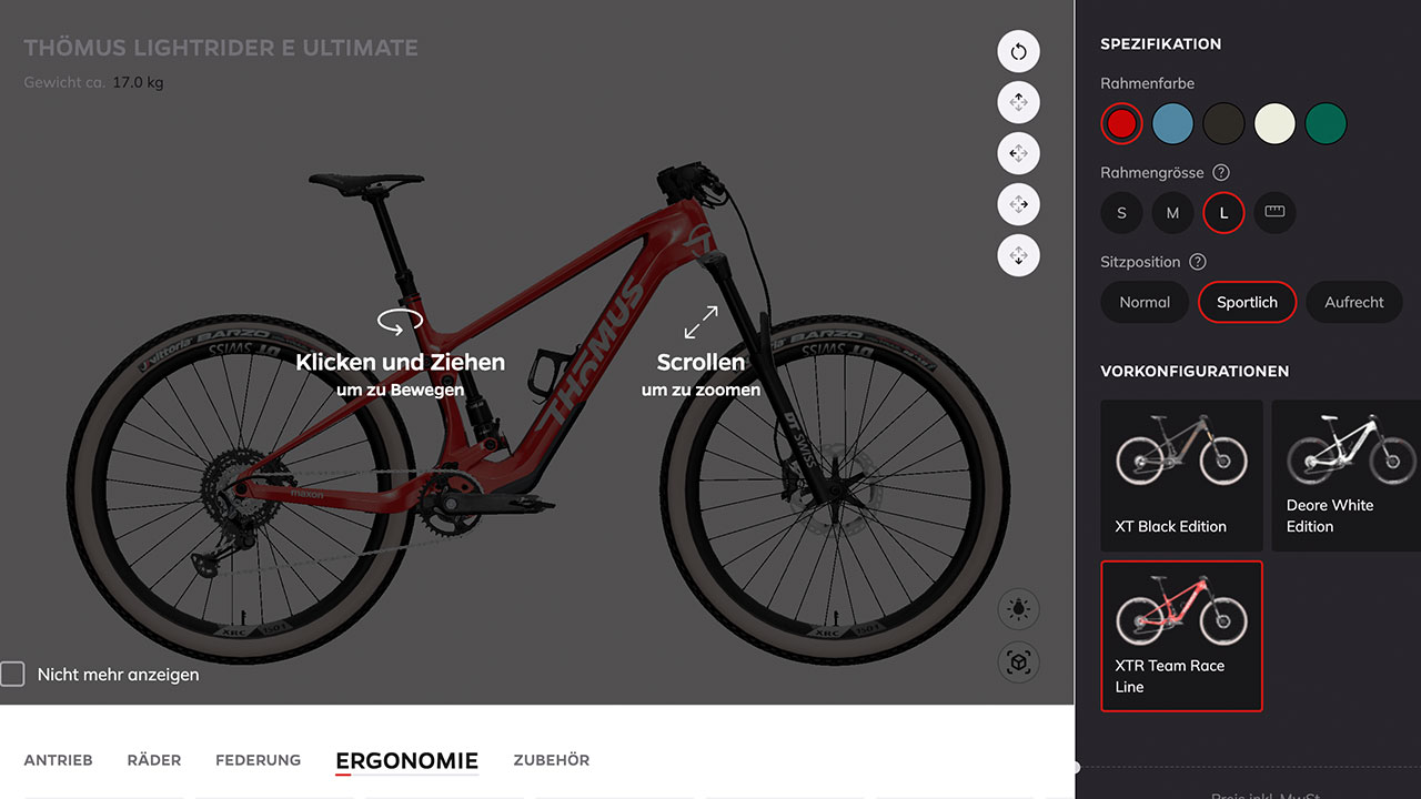 Easy, der Konfigurator