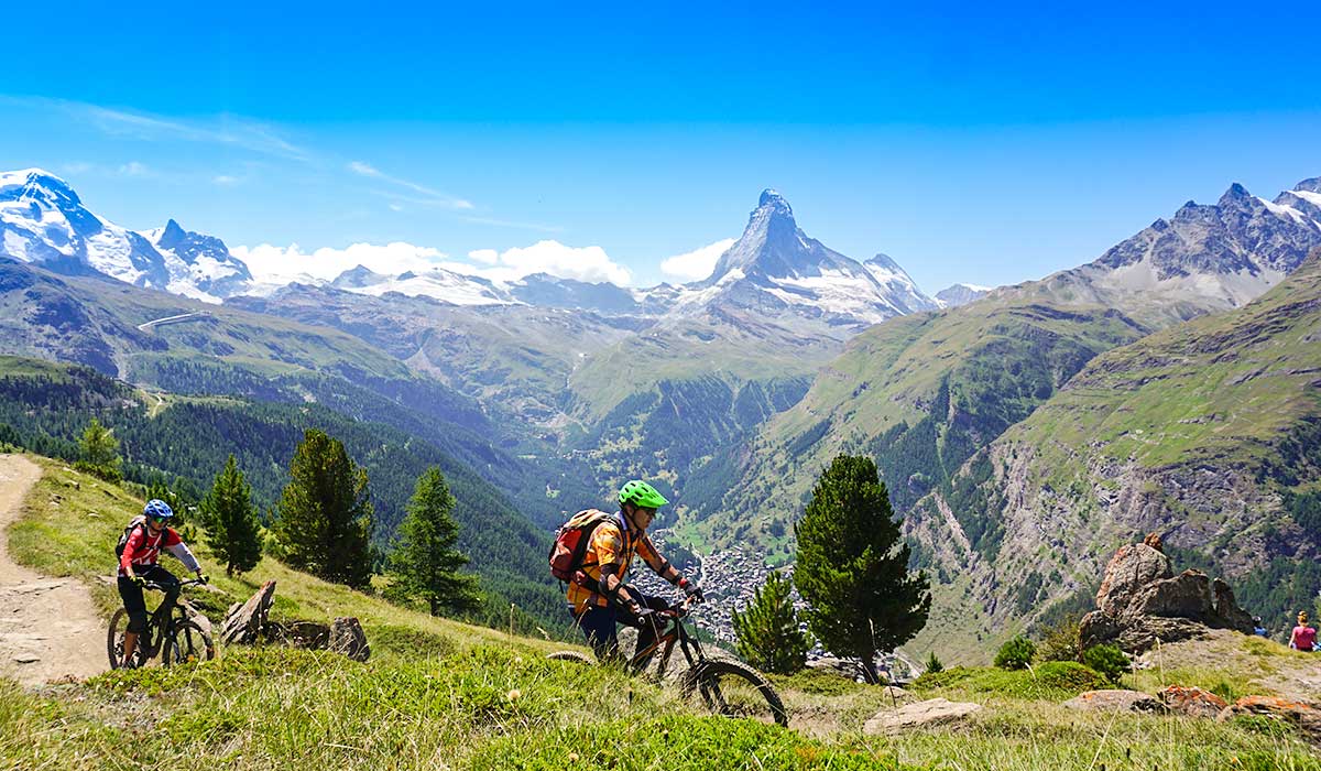 Europaweg mit Zermatt und Matterhorn